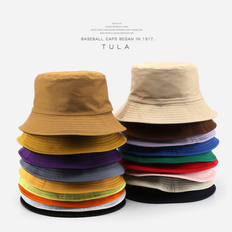 1pc Women Men Solid Fisherman Cap,Single-sided Wear Fishing Hat Spring Summer Panama Hats Outdoor Sunshine Bucket Hat for Tralve