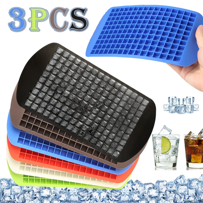Reusable Easy Release Silicone Mini Ice Cubes Small Square Mold Ice Maker Ice Cube Tray