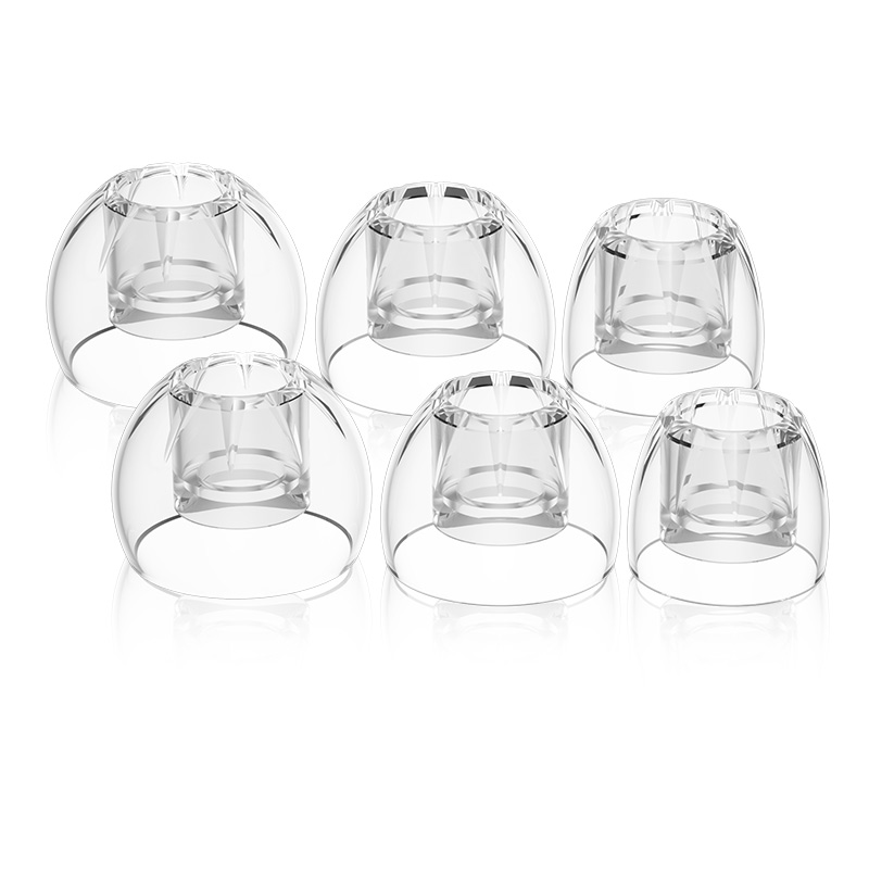 KZ LS01 Acoustic waveguide High-Transparency Liquid Silicone Earphone Ear Tips Soft Universal size for wide compatibility