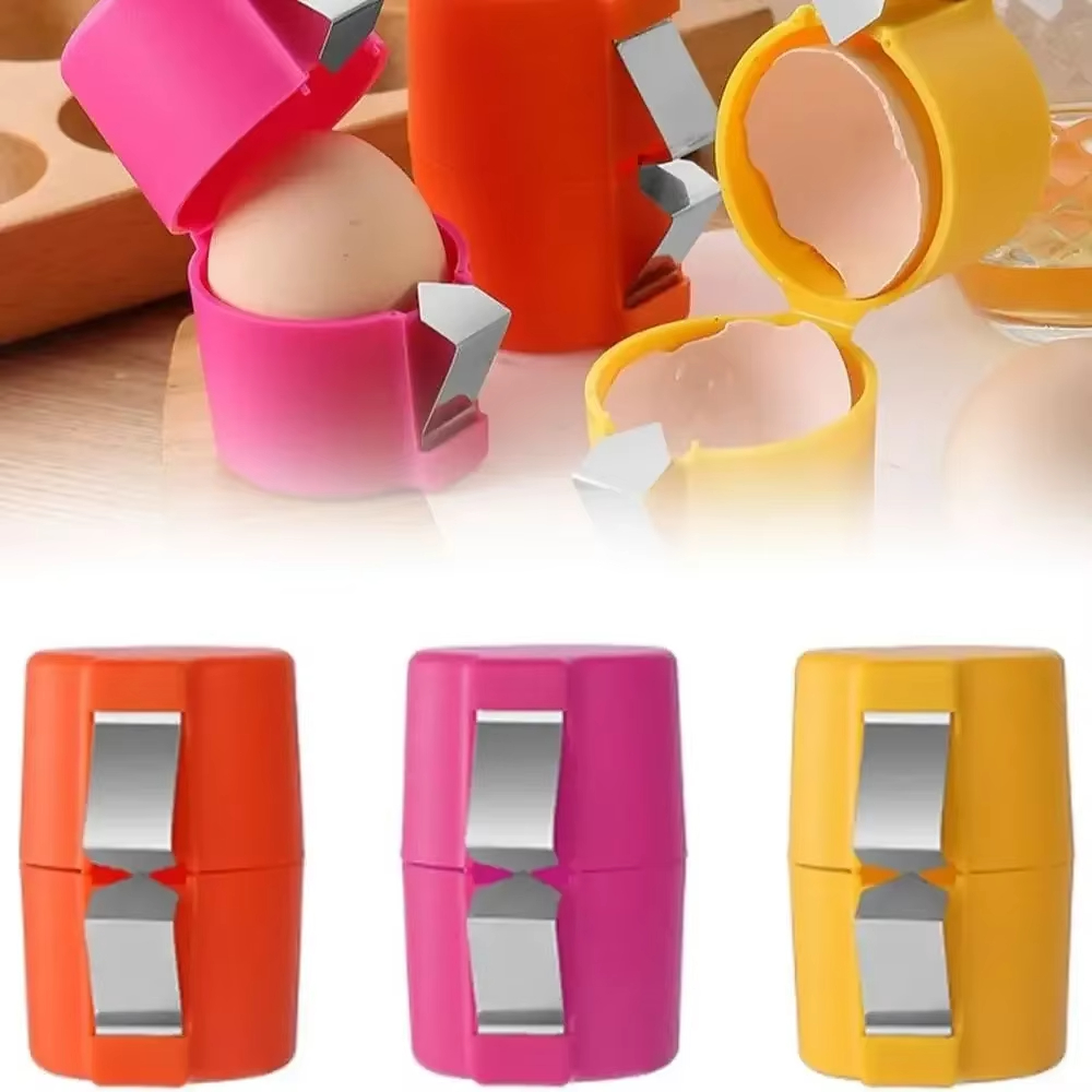1/3pcs Stainless Steel Eggshell Separator - Quick Peel & Yolk Splitter, Durable Kitchen Baking Essential Tools