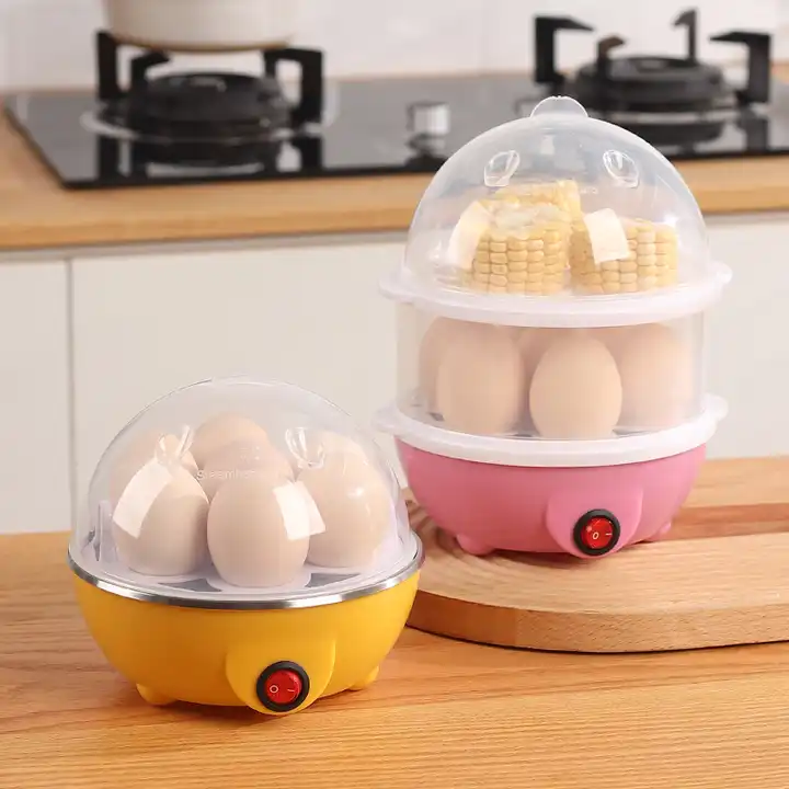 Electric Egg Boiler 7 Eggs Capacity | Automatic Egg Cooker with Steam Tray | Fast Boiling Machine