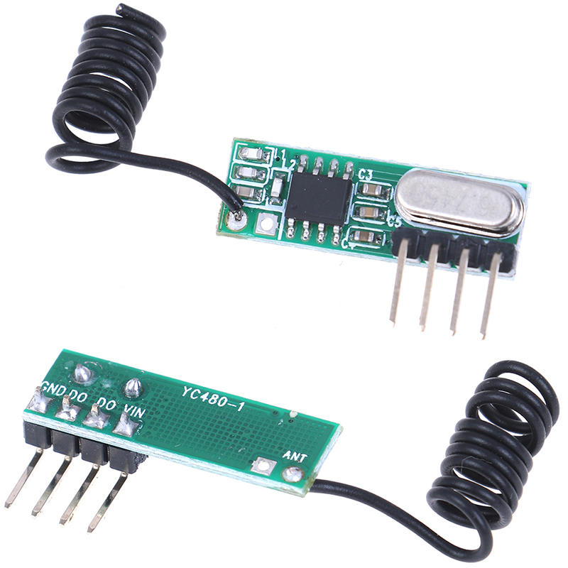 433 MHz rf Remote Control DC 12V 1CH Relay Receiver for universal garage door Light LED Fanner motor Signal transmission