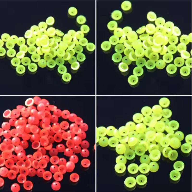 100pcs Half Round Stopper Beads For Sea Fishing Floating Tackle Accessories Tools
