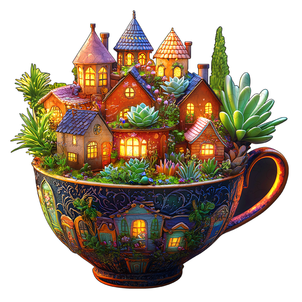 Expert 5A Wooden Jigsaw Puzzle - Challenging Brain Teaser, Unique Shape Puzzle for Wall Art &