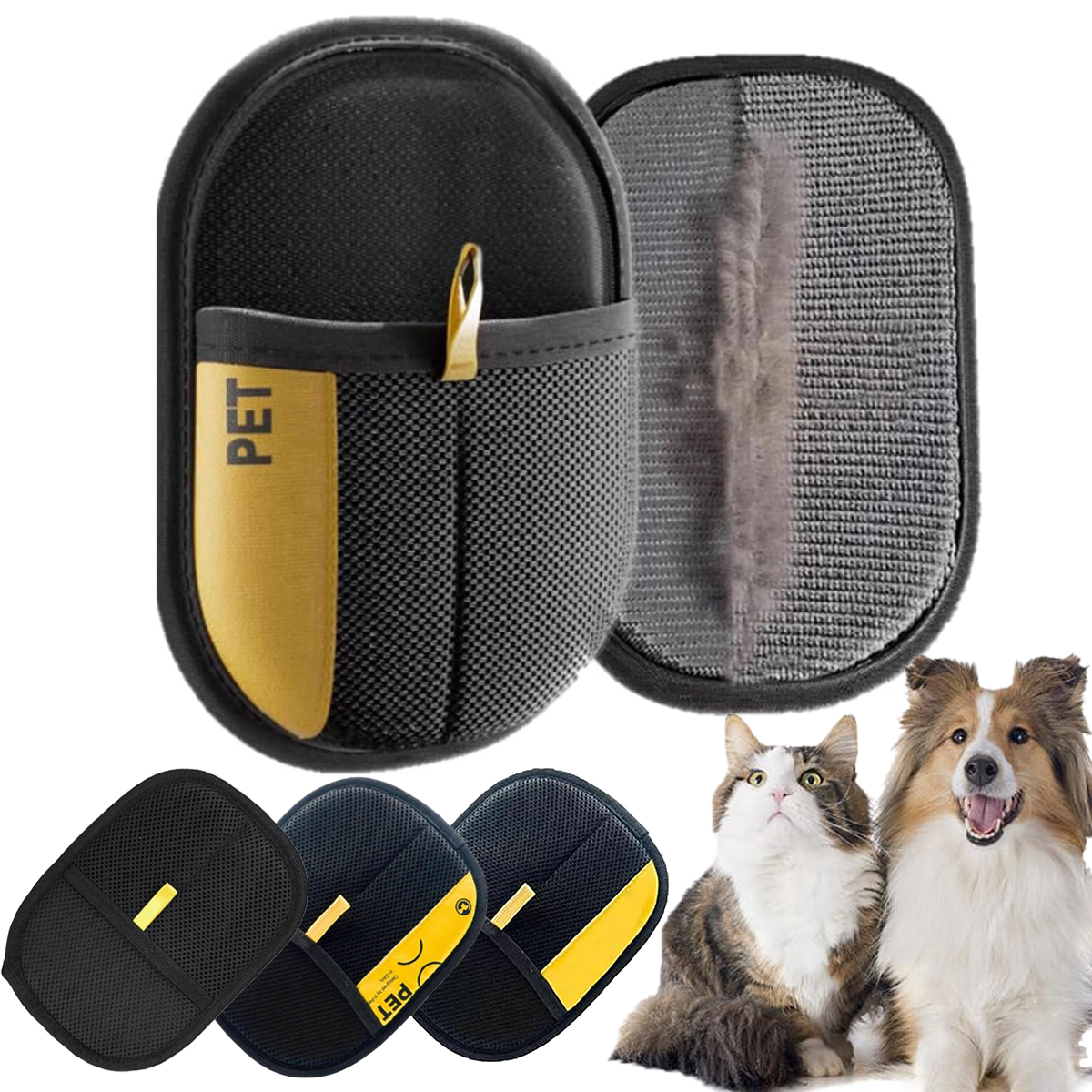 1/3/5 PCS Upgraded Pet Hair Removal Glove - Thickened Electrostatic Grooming & Furniture Cleaner for Dogs Cats Couch Car Carpet
