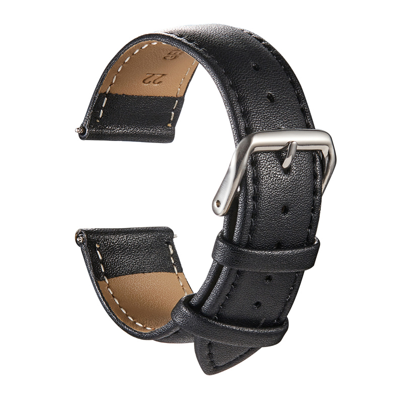 Bamboo Grain Genuine Leather Watchband 18MM 20MM 22MM 24MM Men Women Business Calfskin Watch Strap with Box