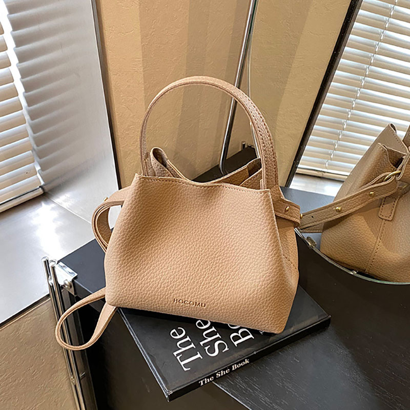 Women'S Bucket Bag New Trendy Hot Fashion Casual Bucket Bag Female Shoulder Bag Pu Leather Crossbody Bag