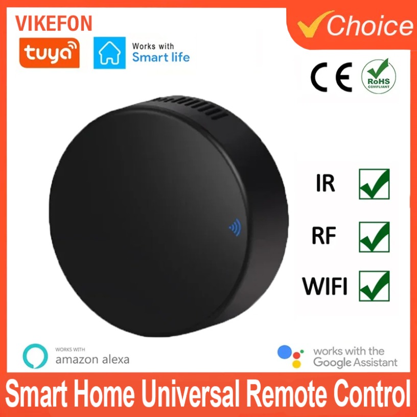 Tuya Smart WiFi RF IR Remote Control, 433MHz/315MHz