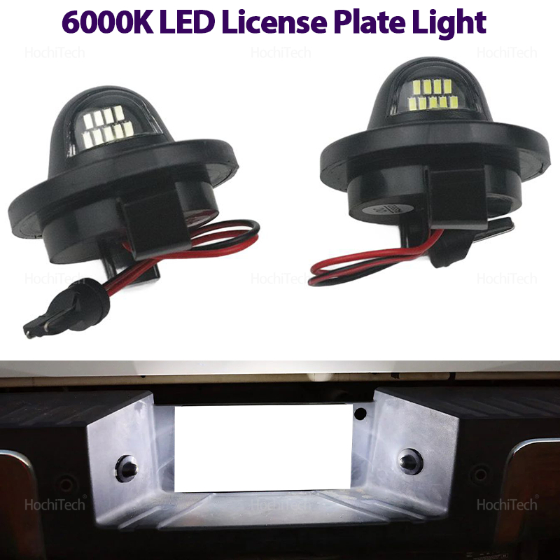 2PCS Durable White Canbus Rear License Plate Tag Lights LED for Ford F150 F250 F350 Explorer Sport Ranger Excursion Expedition