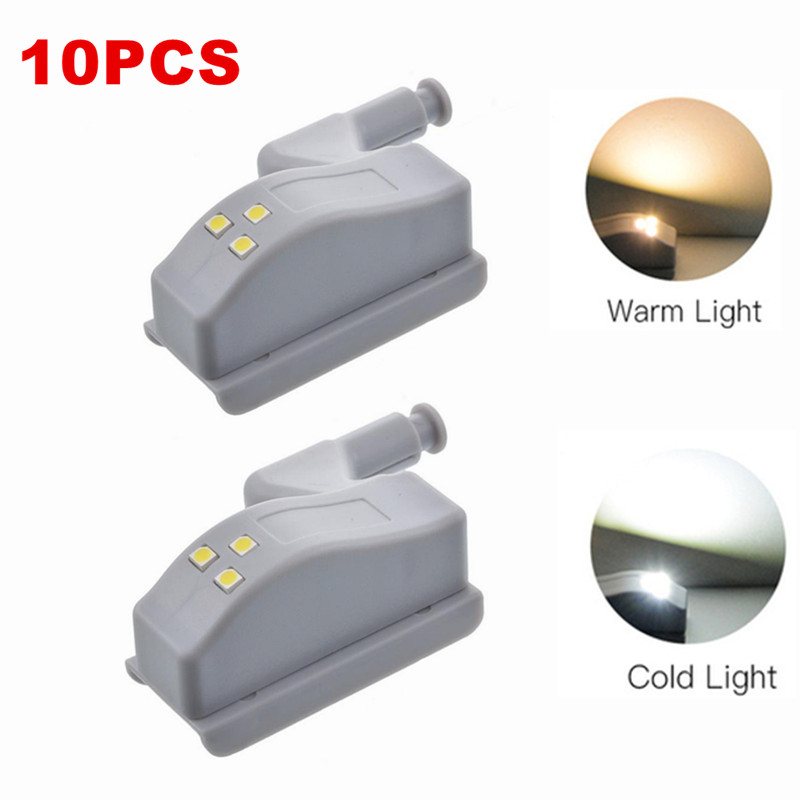 5pcs LED Motion Sensor Cabinet Light Cupboard Closet Wardrobe Door Inner Hinge Night Lamp for Kitchen Bedroom