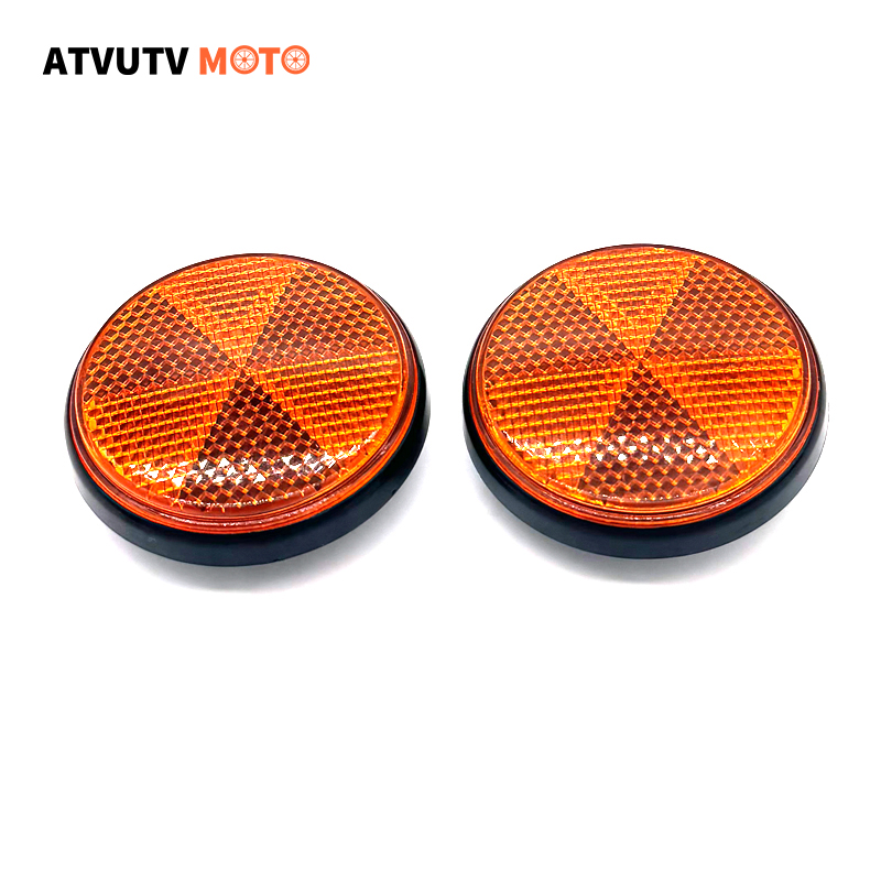 2pcs M5 M6 Front Fork Circular Reflector Universal Car Trucks Motorcycle ATV Bikes Bicycle Reflector Safety Reflector