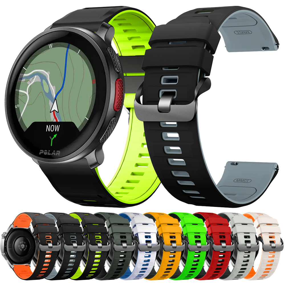 22mm Silicone Wrist Band For Polar Grit X2/X Pro Titan Bracelet For Polar Vantage X2 Pro V3 M M2 M3 Smartwatch Strap Accessories