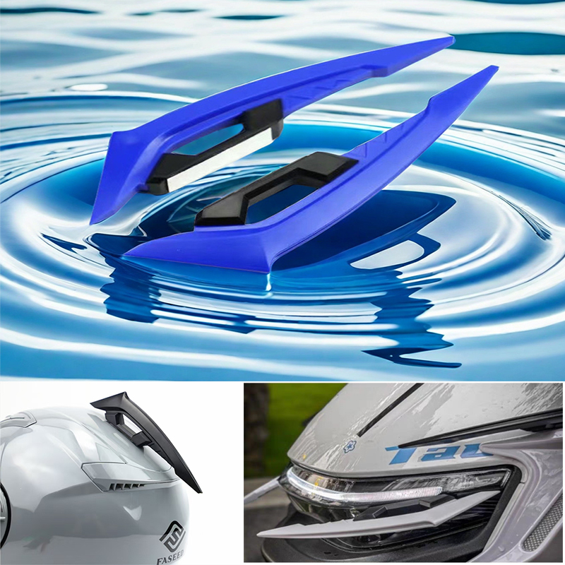 1 pair Motorcycle Aero Wings Universal Front Rear Spoiler Kit for 250SR Ninja 400 R3 GSXR Carbon Fiber Style Airflow Stabilizer ja 3