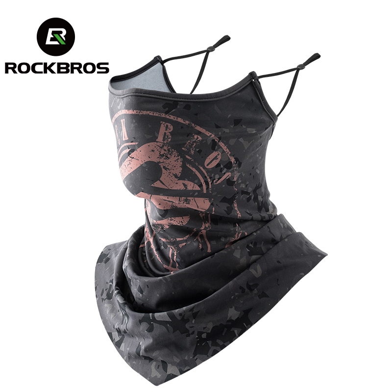 ROCKBROS Sun Protection Cycling Facemask Motorcycle Ice Silk Full Face Headgear For Summer Men Women Anti-UV400 Scarf