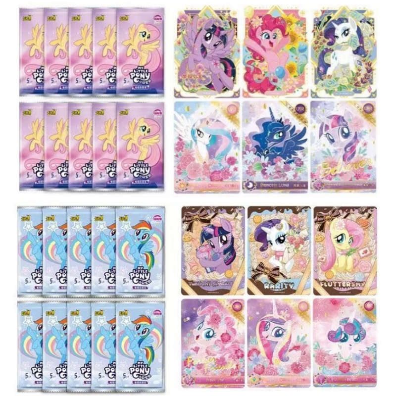 New In KAYOU My Little Pony Magic Rainbow Genuine Collection Hobby Card Classic Anime Unicorn Peg Alicorn Children's