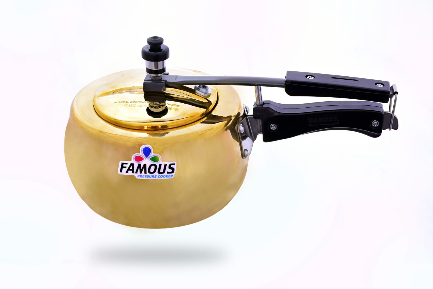 Famous Brass Pressure Cooker Contura Design(Size 5 Liter)