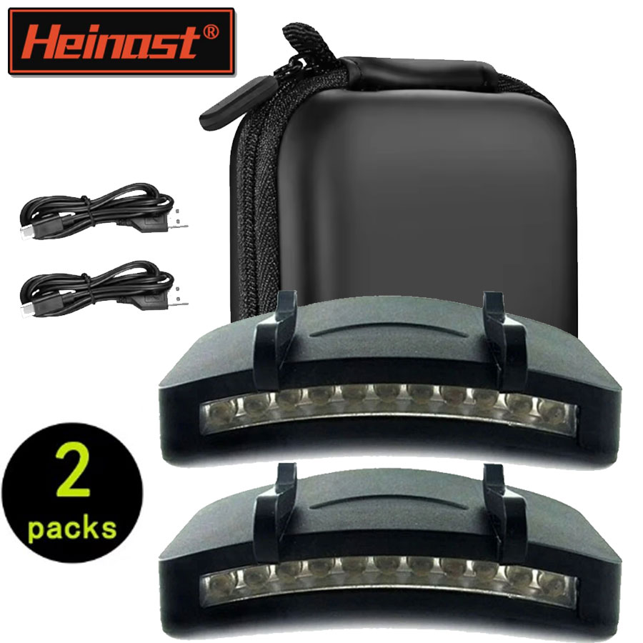 Super Bright LED Headlamp Clip On Cap Hat Portable Hat Flashlight Use 3 X AAA Battery for Outdoor Fishing Camping Hunting