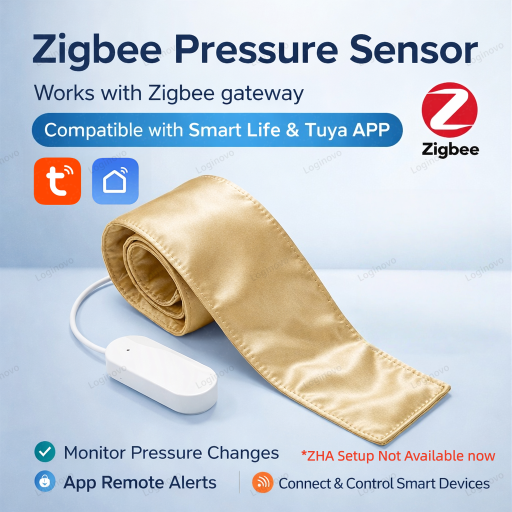Tuya Zigbee Pressure Sensor Multifunctional Occupancy Gravity Detector Strip For Smart Life Home Automation Device Scene Linkage