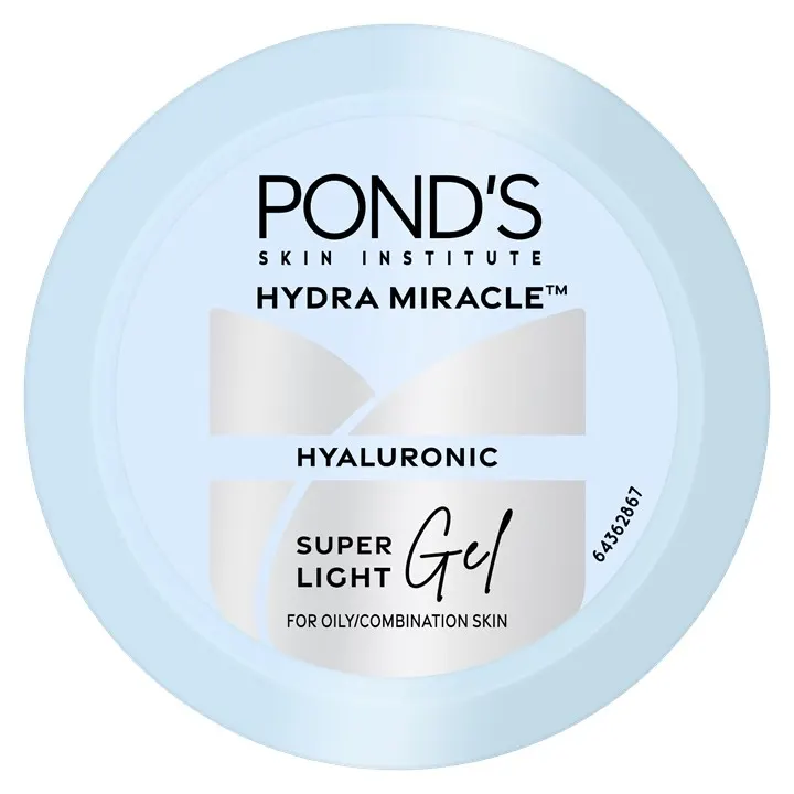 POND'S Super Light Gel Oil Free Face Moisturizer 200 ml | With Hyaluronic Acid & Vitamin E for Fresh Glowing Skin & 24 hr Hydration - Daily Use