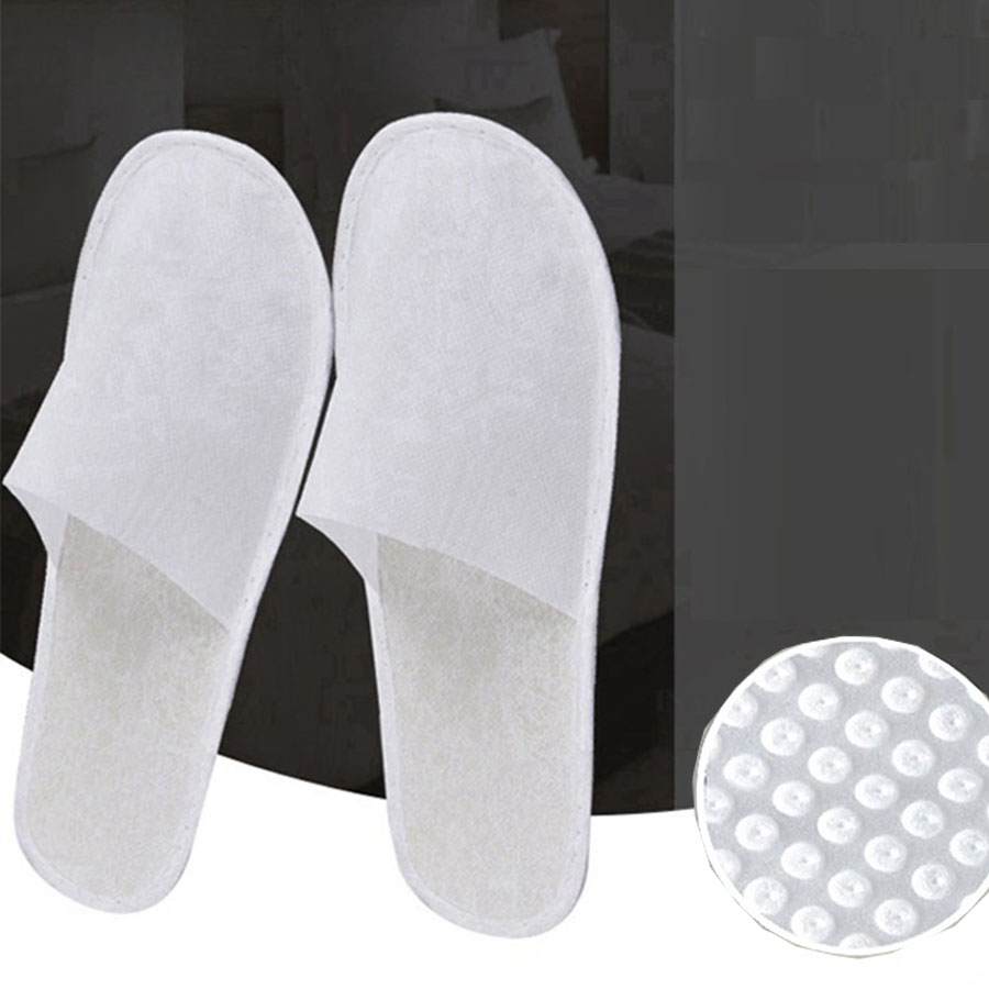 1pc/5pcs/10pcs/20pcs Comfortable disposable slippers, breathable and non slip thick sole, closed toe, suitable for men and women