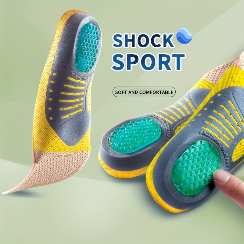 1 Pair Of Premium Unisex Insoles: Lightweight Comfortable For Sports, Hiking, Climbing, Working, And Running