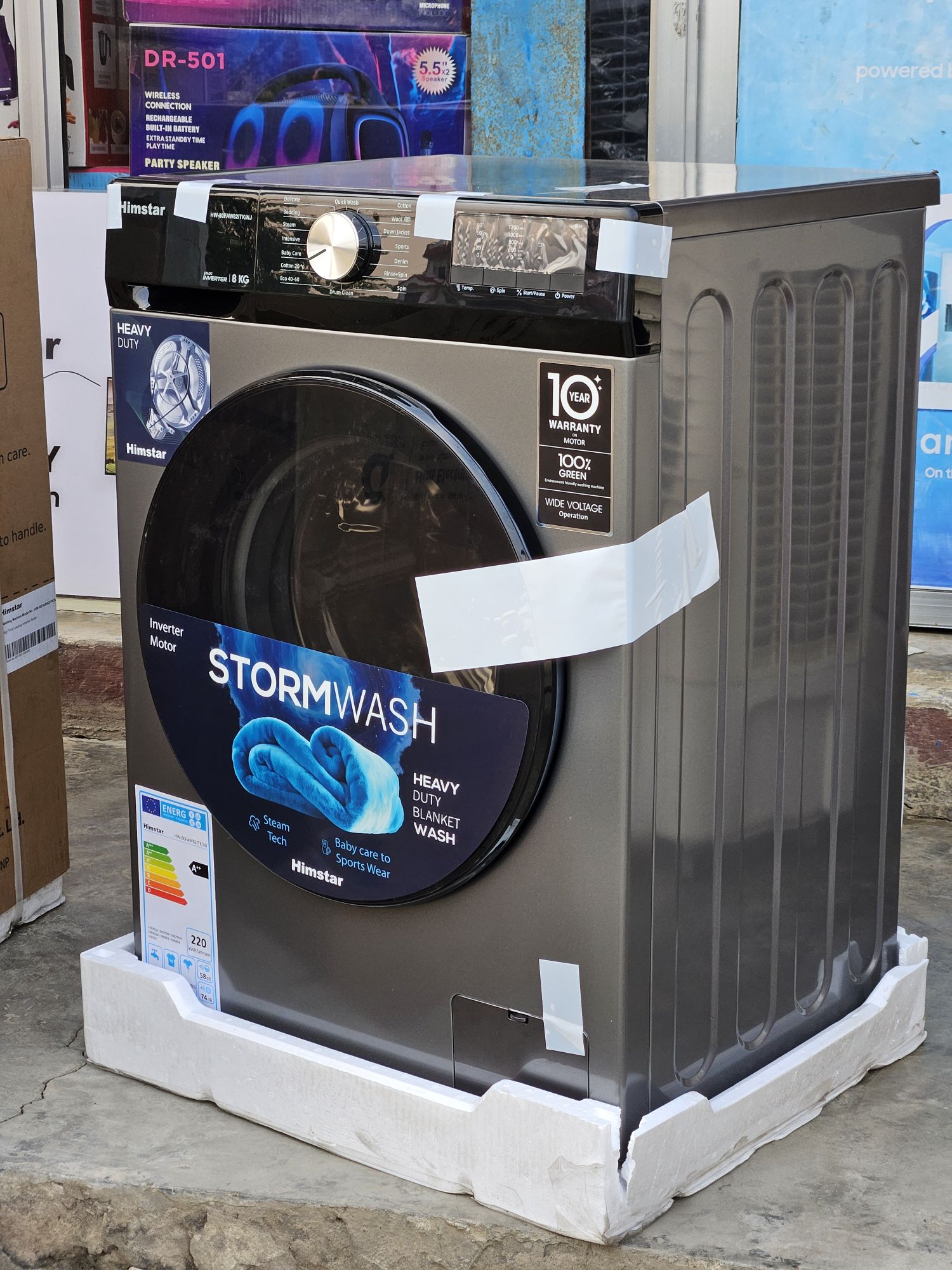 Himstar 8KG Washing Machine, BLDC Inverter Motor, Free Installation HW-80FAW82ITK/NJ