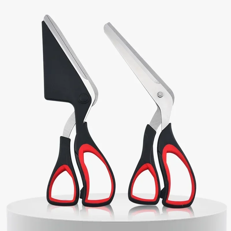 1PC Pizza Scissors Multifunctional Stainless Steel Scissor Pizza Slicer Detachable Cutting Tool for Restaurant Kitchen