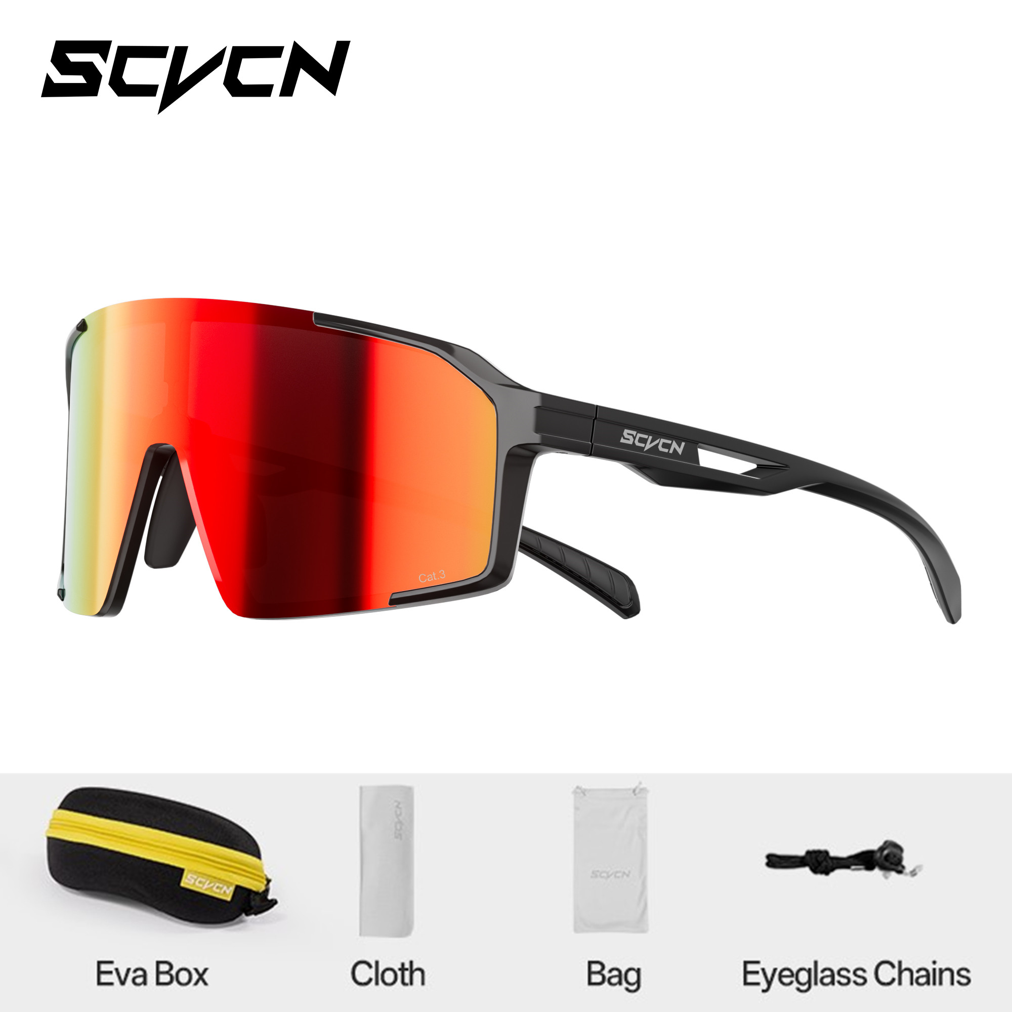 SCVCN Motocross Eyewear Windproof Sunglasses Glasses Motorcycle Man ATV Mask Skiing Cycling Snowmobile Off-Road Snow Goggles