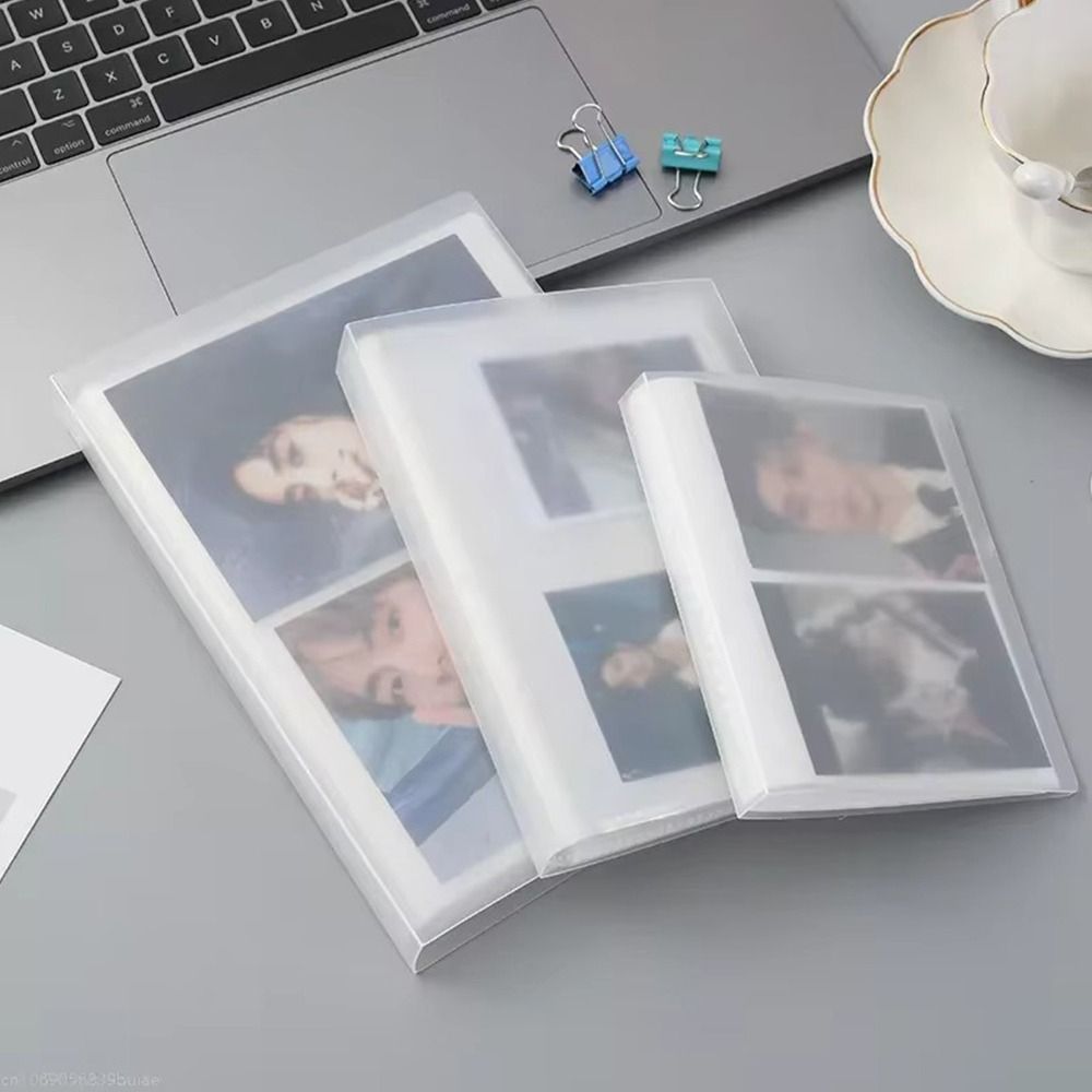 High Quality PVC Photo Album 3 Inch Portable Idol Card Collection Binder Transparent Bill Storage Booklet