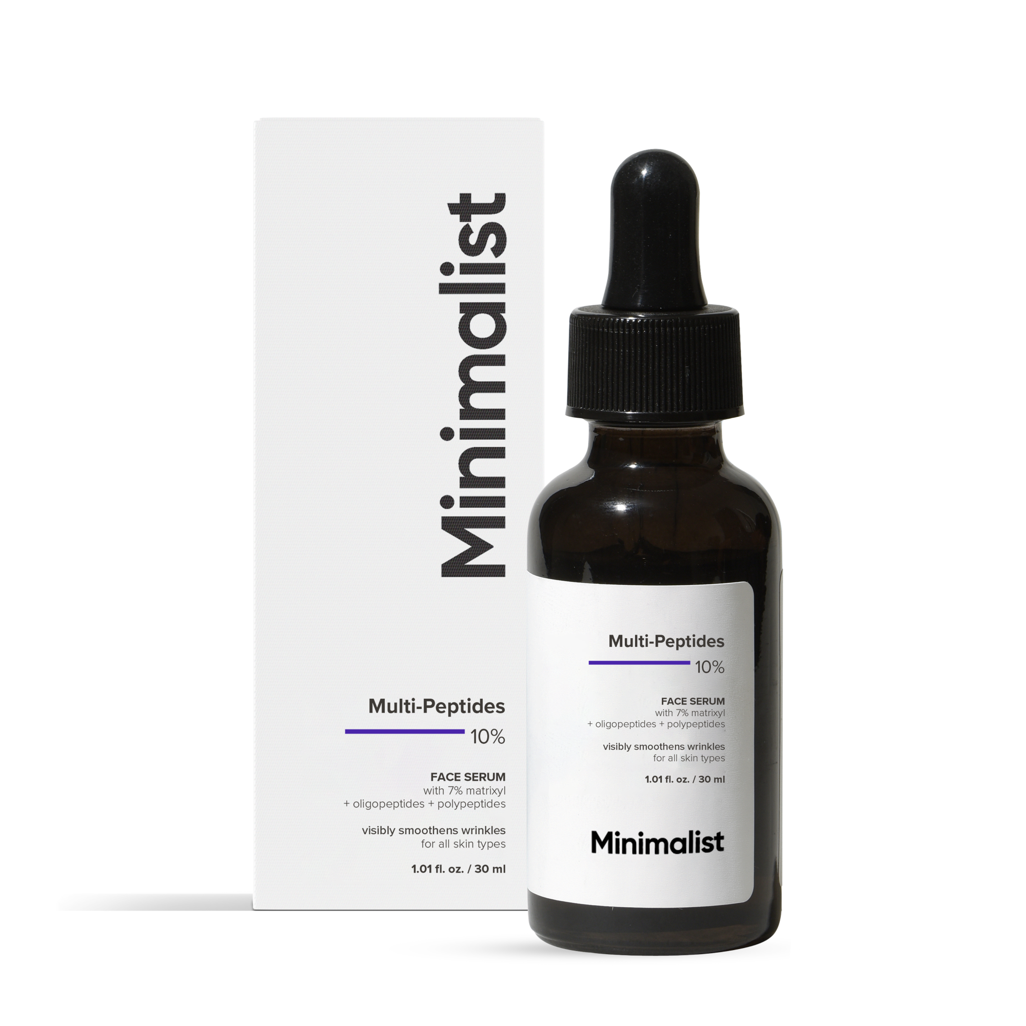 Minimalist Multi Peptide 10% Serum for Anti Aging with Collagen Boosting | 30 ml