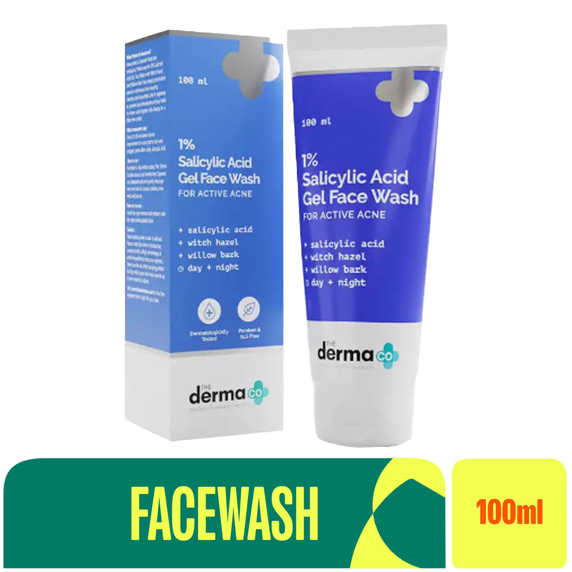 The Derma Co 1% Salicylic Acid Gel Face Wash for Acne | 100ml