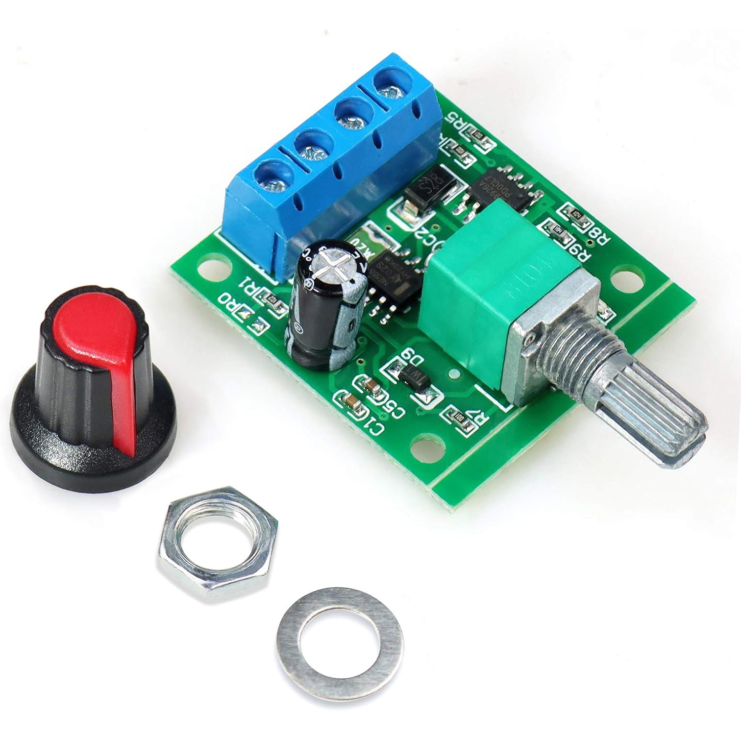 0-100% Adjustable PWM Motor Speed Controller DC 1.8V 3V 5V 6V 12V 2A Low Voltage Drive Module