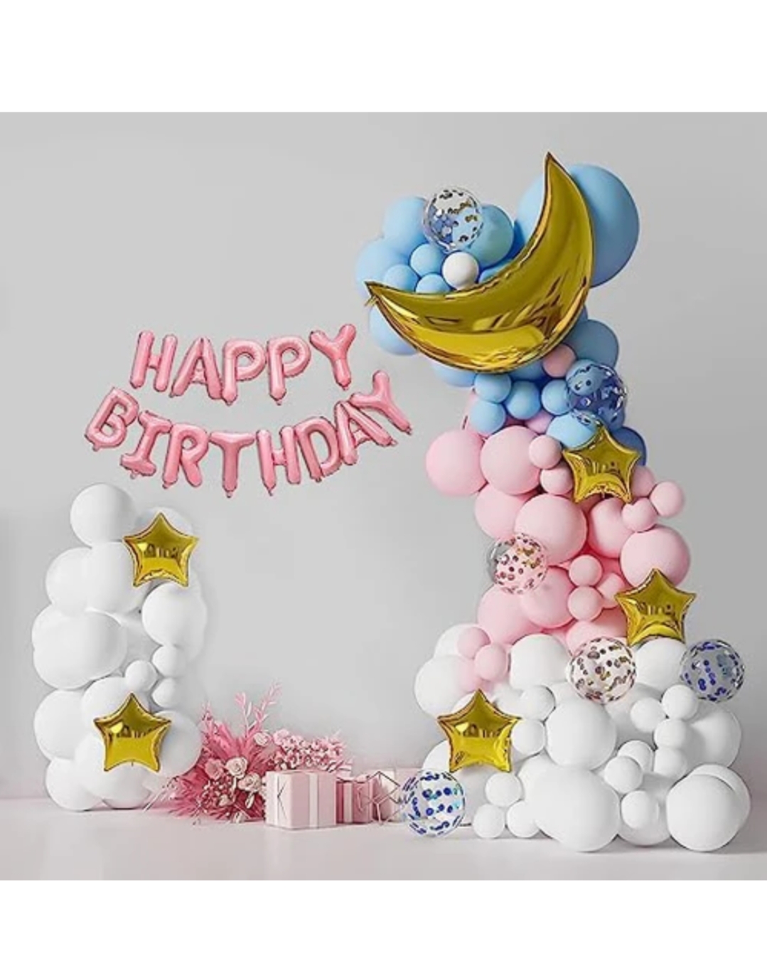 Happy Birthday Decoration for Kids, Adults | Birthday Decoration Items for Boy Girl | Wife Husband Birthday Decoration | Balloons