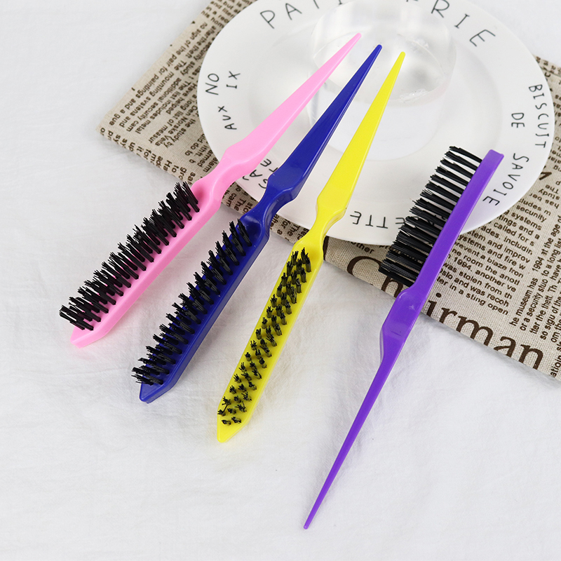 1 professional plastic thickened pointed tail anti-static back tearing hair brush, hair styling tool brush