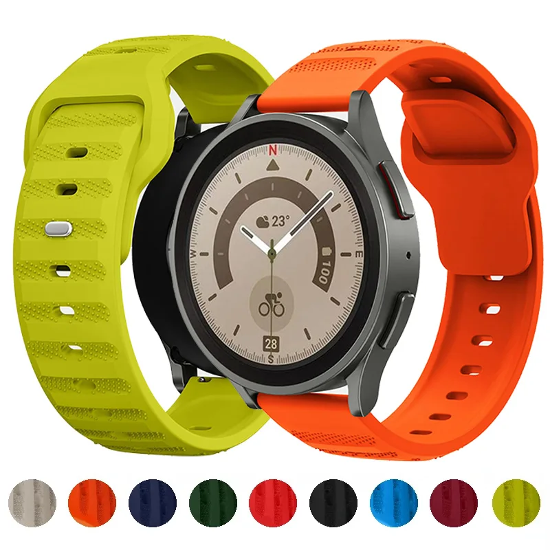 20mm watch strap For Samsung Galaxy watch 4 5 6 Amazfit GTR High quality silicone wrist band 22mm For Huawei watch 4/3/GT2/3 pro