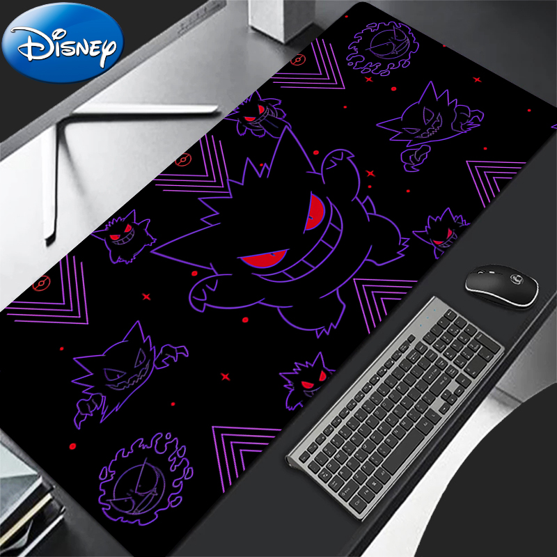 90x40cm Mouse Pad P-Pokemon Gengar Notbook xxl Gamer Keyboard Pad NonSlip Computer Carpet Desk Mat Gamer Cabinet MousePad