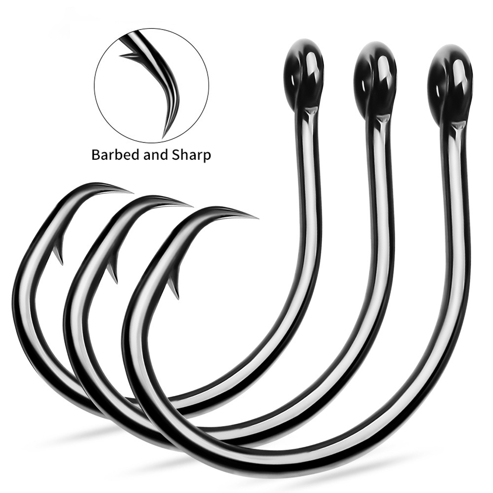 10Pcs Fishing Hook High Carbon Steel Octopus Hook 4-10/0 # Sea Fishing Eagle Beak Hook Sturdy Durable Fishing Tackle Accessories