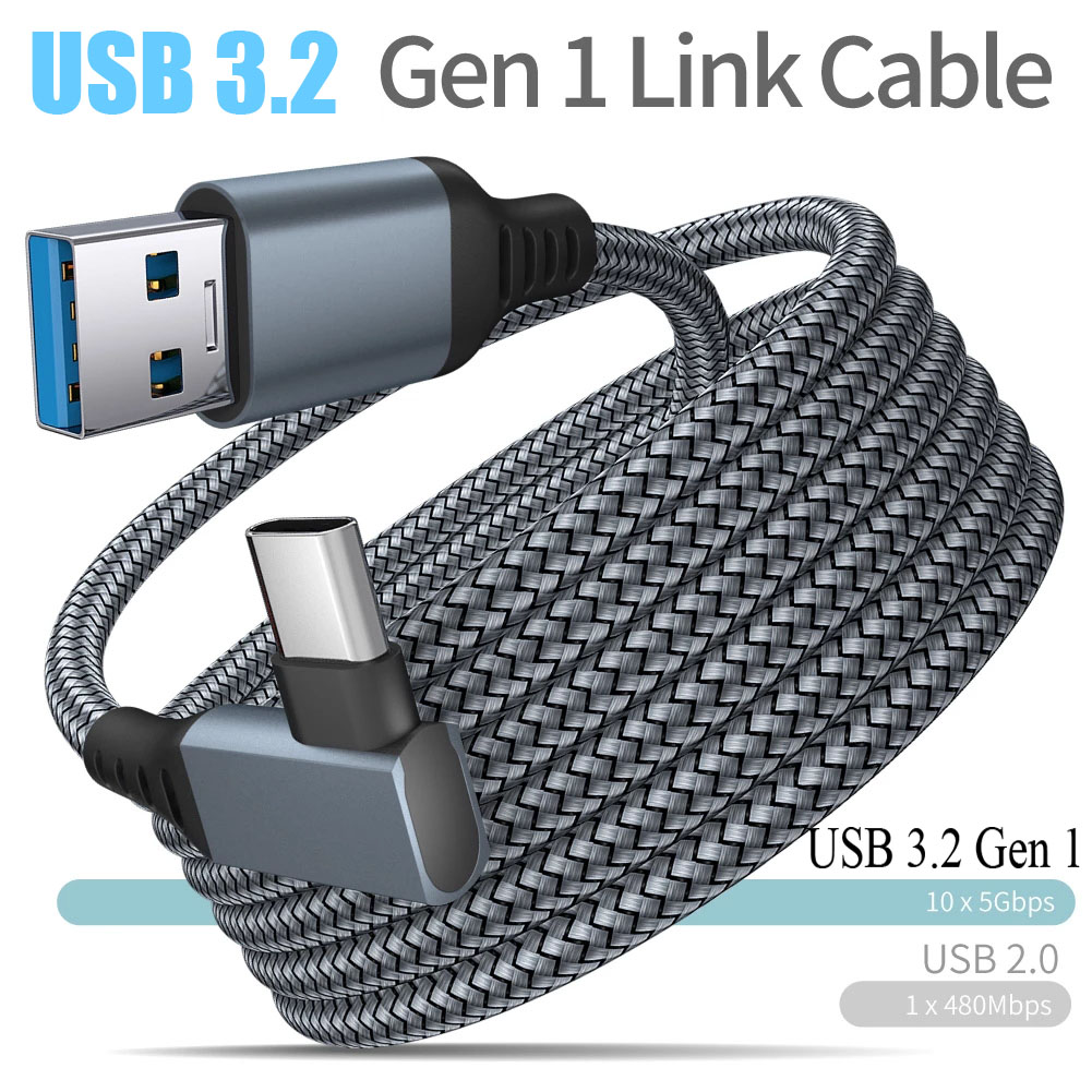 6M 5M 3M For Oculus Quest 2 Link Cable USB3.2 Quick Charge Cables For Meta Quest3 2 VR Data Fast Charges VR Headset Accessories