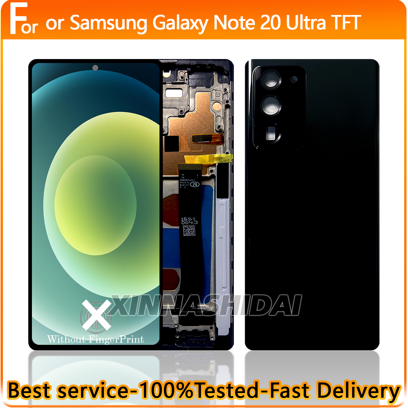 New TFT Quality For Samsung Galaxy Note 20 Ultra LCD Display Touch Screen Digitizer Assembly Replacement
