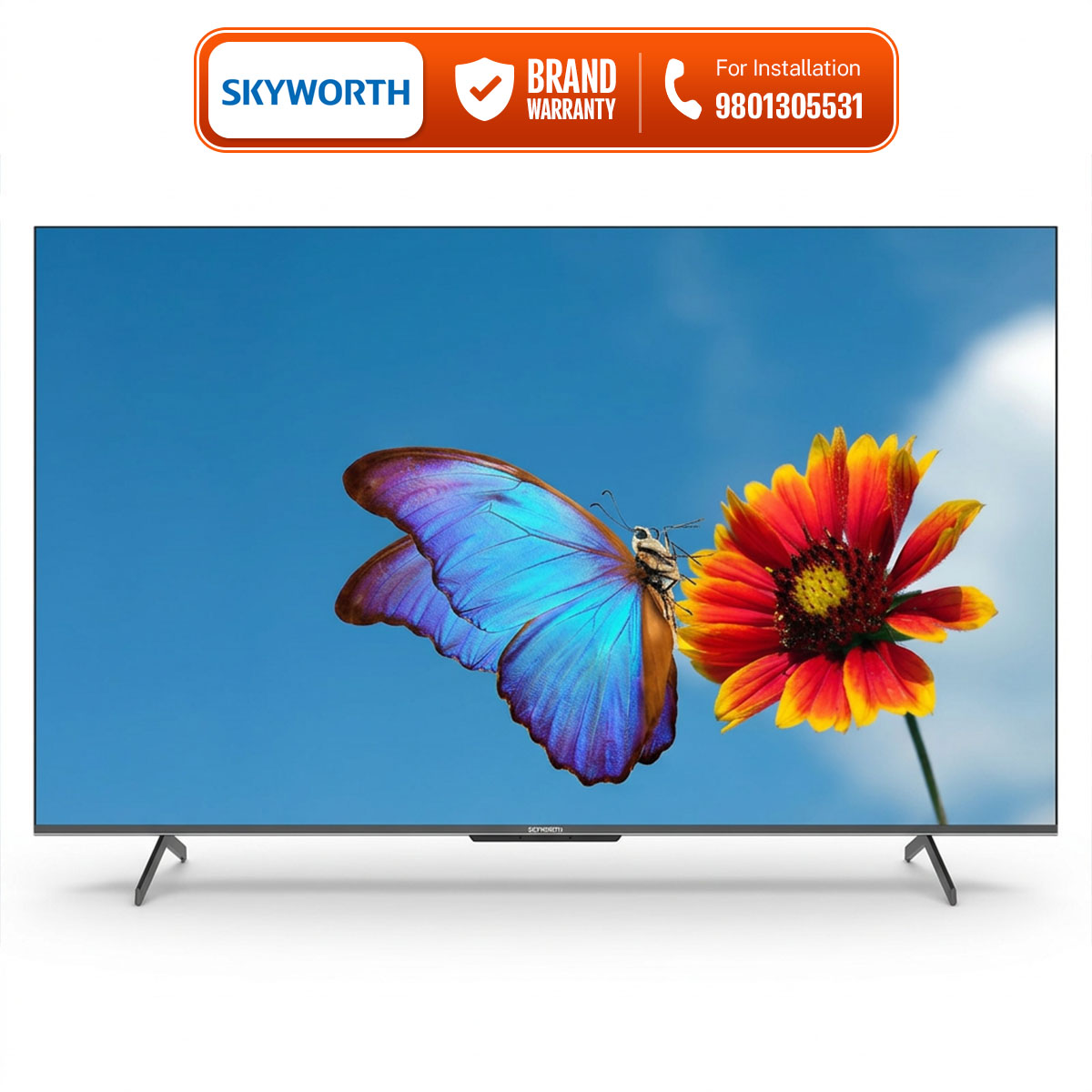 Skyworth 65 Inch 4K QLED HDR UHD SMART Google TV 65Q6500G - 3 Years Warranty