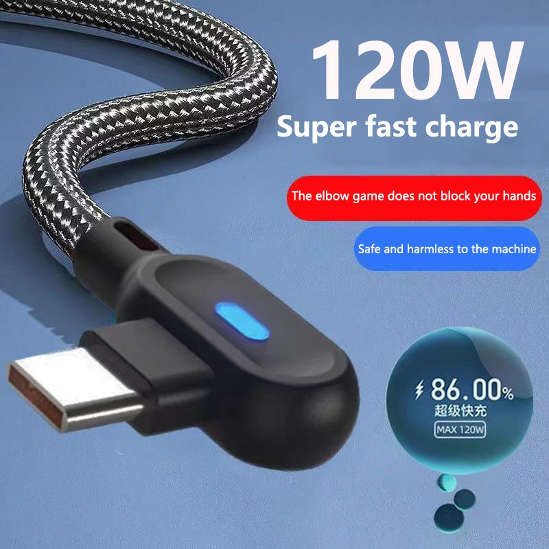 0.25/1/2M 90 Degree USB Type C Cable Fast Charging USB A To Micro Cable USB C Data Cable For Android