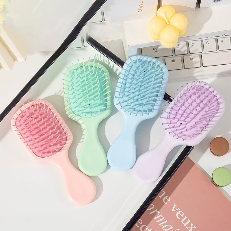 1pcs mini portable massage cute cartoon air cushion anti screw hair brush comb hair styling tool Special for real hair