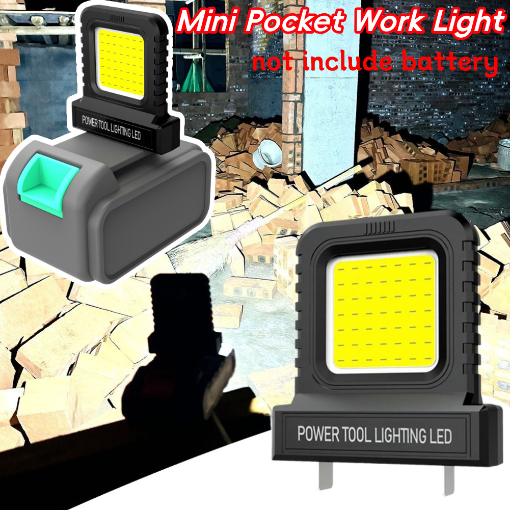 14W Mini LED Work Light 20-21V 14W Inspection Light LED Camping Lantern Long-Lasting Strong Bright Spotlight with 2 Modes