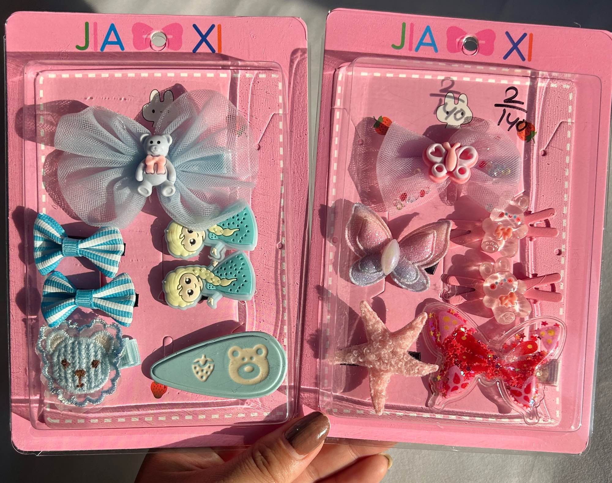 Cute Kids Hair Clip Set - Cartoon, Bow & Butterfly Design (6 Pcs Pack)