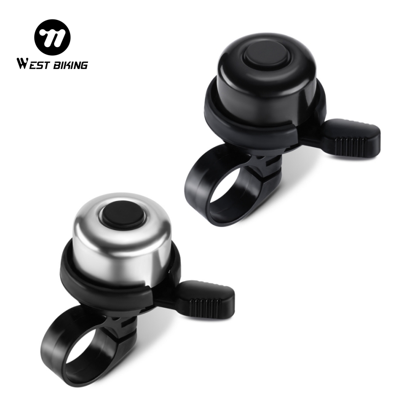 WEST BIKING Bicycle Bell Aluminum Alloy MTB Bike Safety Warning Alarm Cycling Handlebar Bell Ring Bicycle Horn Bike Accessorie