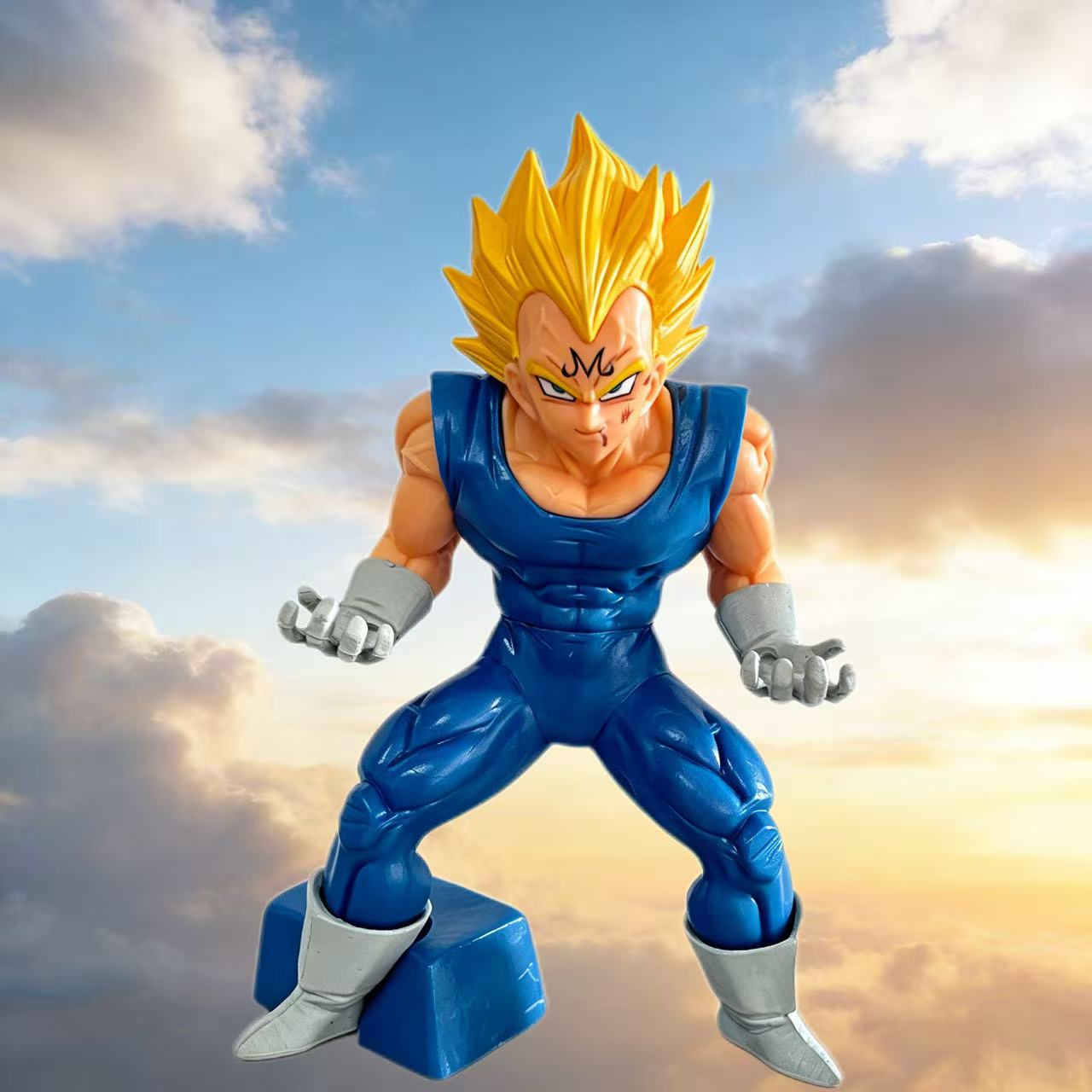 15cm/6in Dragon Ball Z Anime Majin Vegeta Figure With Base PVC Statue Action Collection Model And Desktop Ornament for Fans
