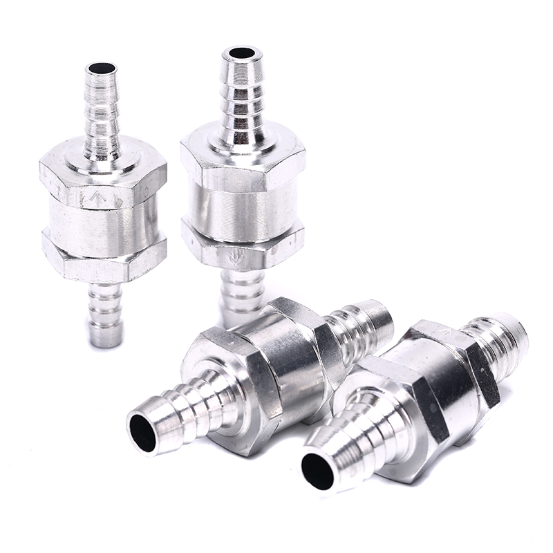 1pc One Way 6/8/10/12mm 4 Size Aluminium Alloy Fuel Non Return Check Valve