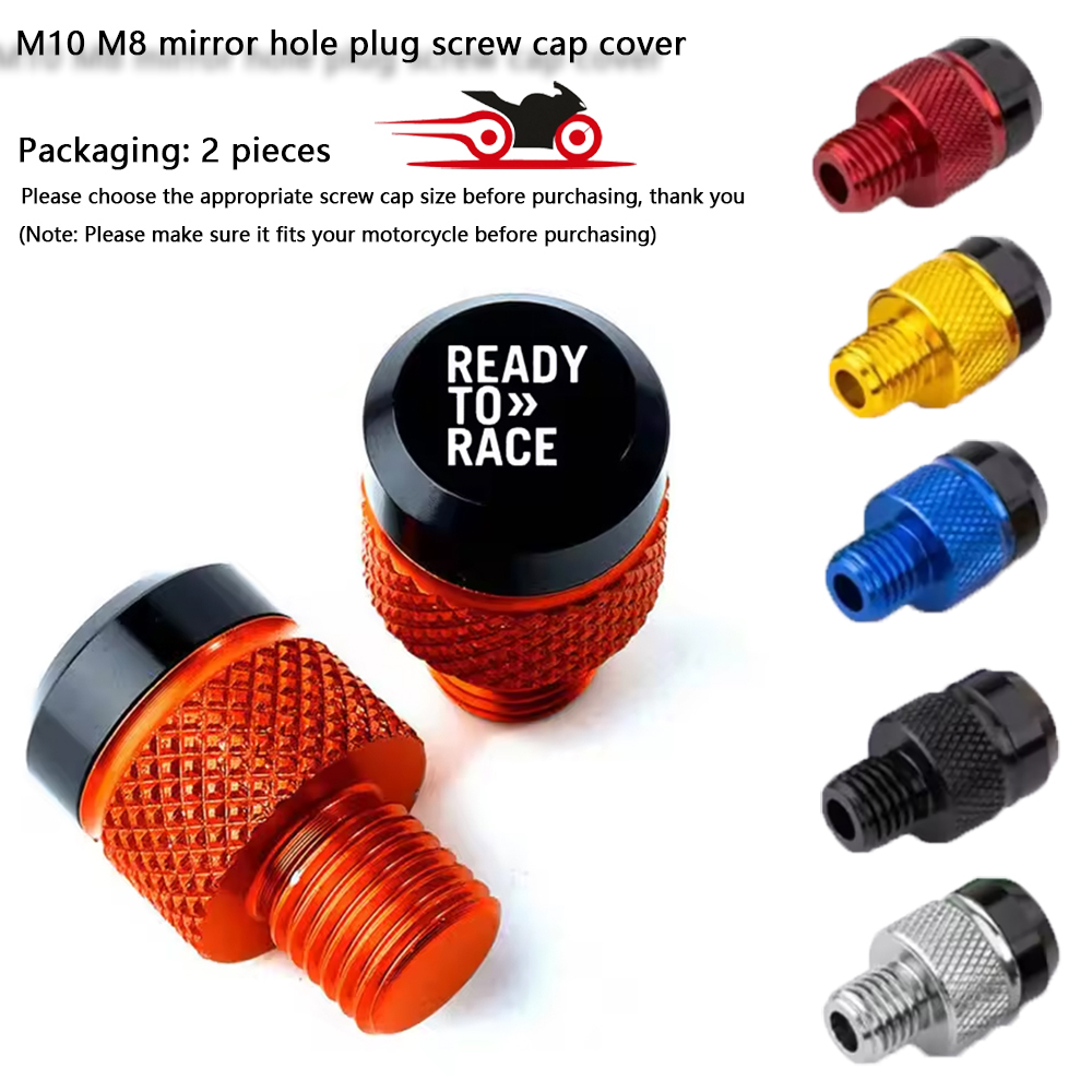 Motorcycle M8 M10*1.25 Rear Mirror Hole Plugs Bolts Screws For KTM Duke Ready to Race 250 390 690 1290 790 890 1090 1190 990 125