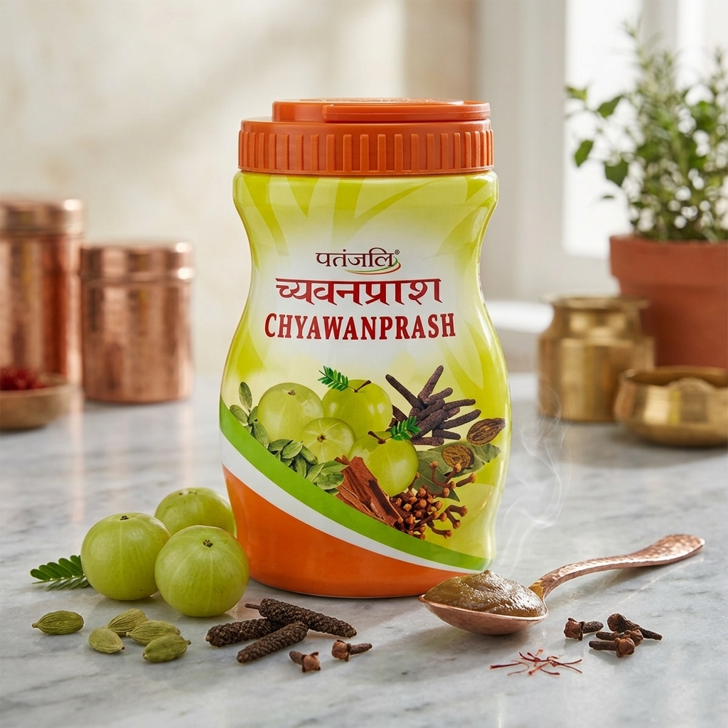Patanjali Chyawanprash 1 Kg Ayurvedic Immunity Booster Herbal Supplement Digestive Health Jam