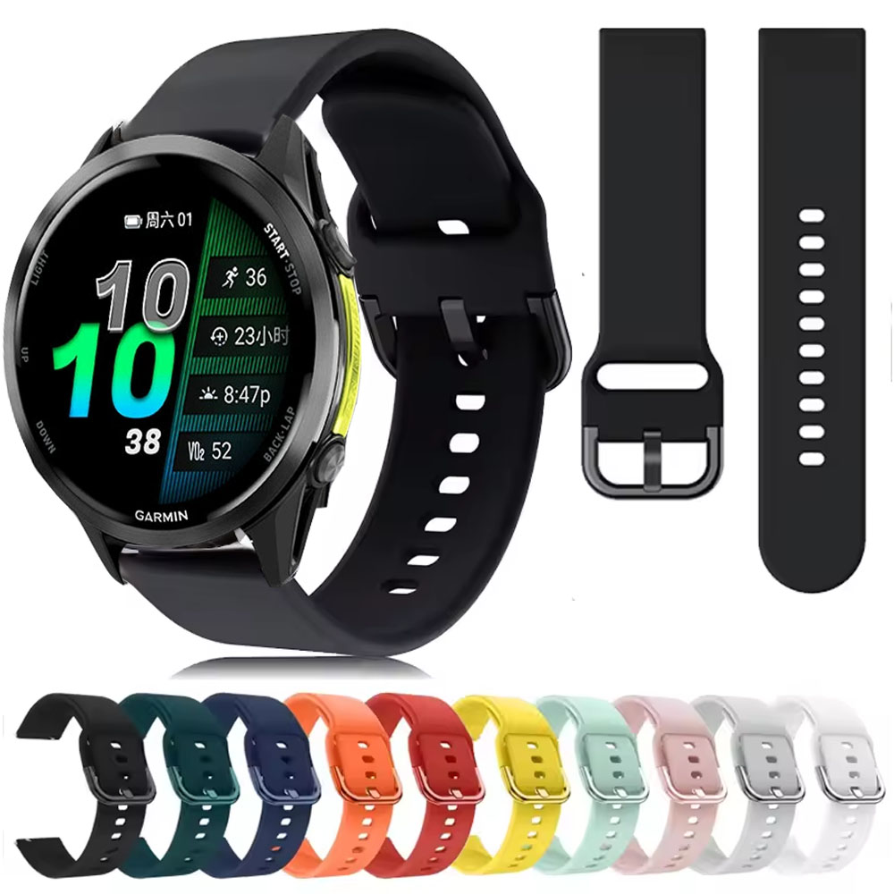 Silicone Band For Vivoactive 6/5/4/3Music/Move Luxe 20mm 22mm Soft Sport Strap Forerunner 570 970 745 965 645 245 55 165